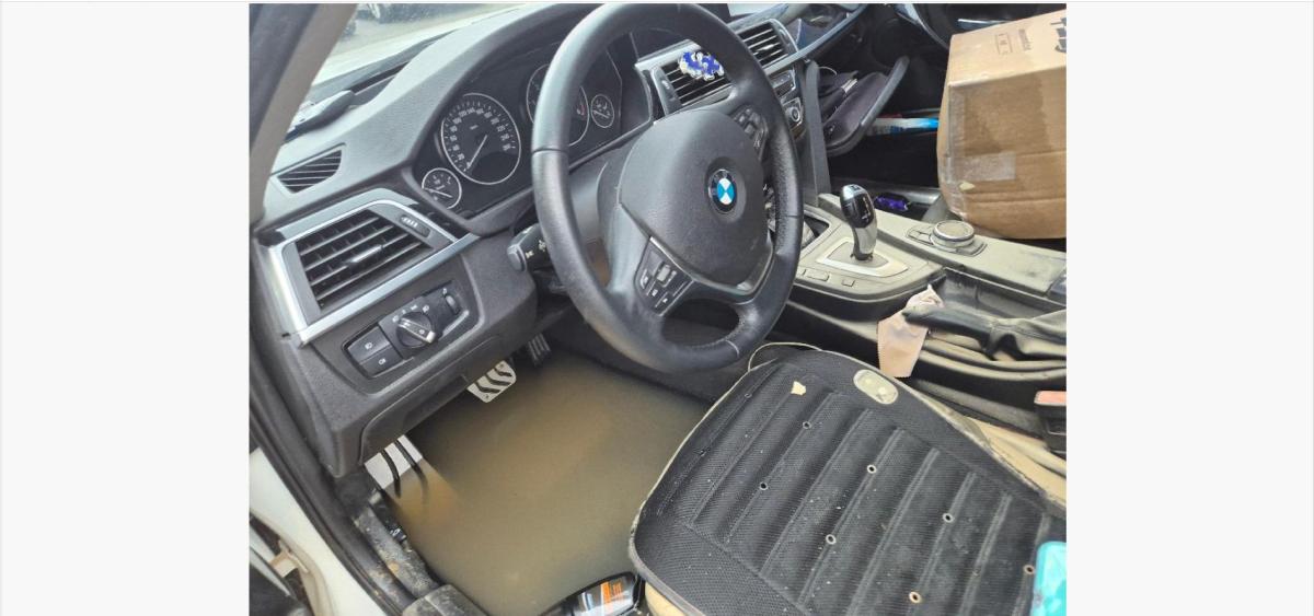 BMW 320d flooded vehicle